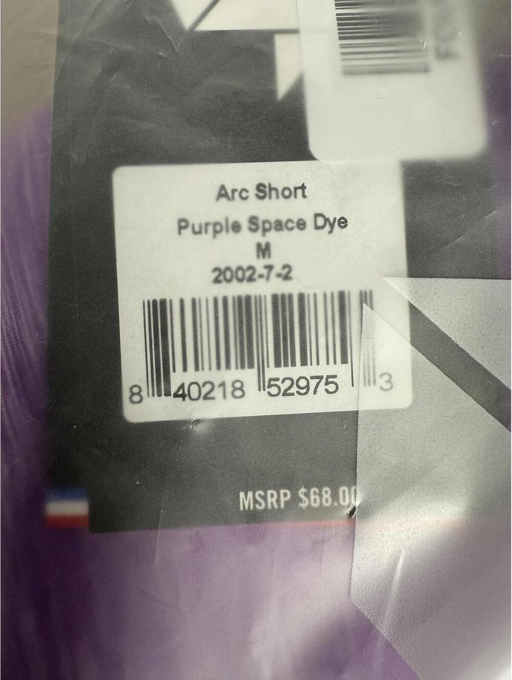 NWT Fourlaps Arc Space Dye Performance Shorts Purple Size Medium - Picture 5 of 8